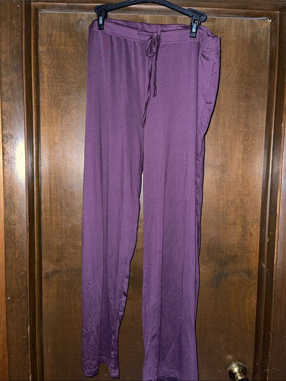 Women's Relaxed Drawstring Leggings - Purple